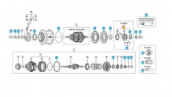 Shimano Kassettenhet Nexus8 CJ-8S20 Standard, Ikke Til Gummibelg