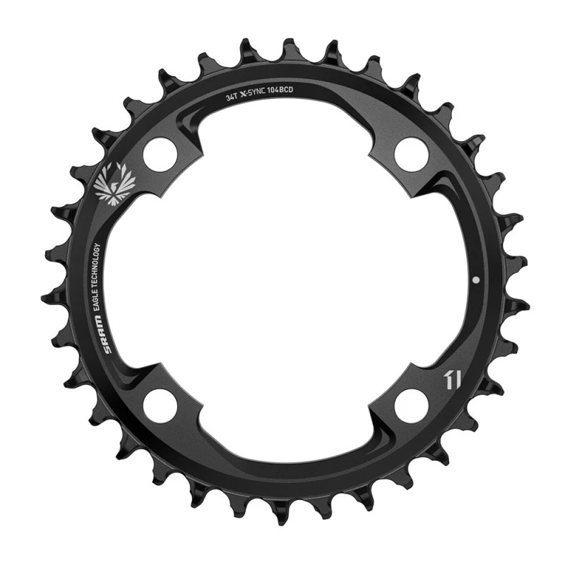 SRAM Chain Ring X-SYNC 2 34T 104 BCD Alum Eagle Black